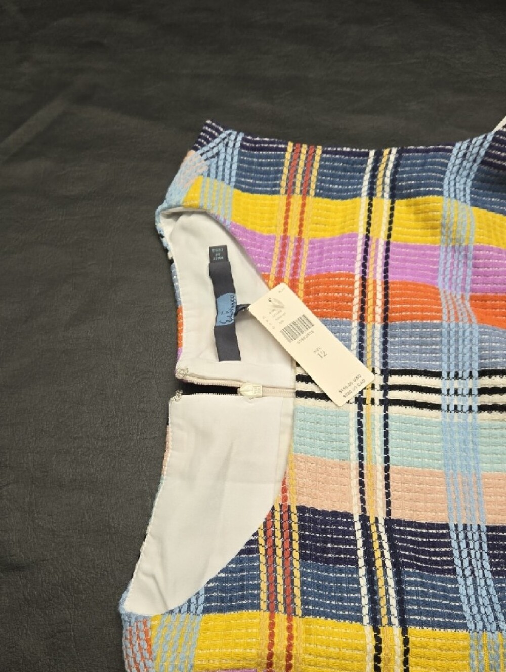 Anthropologie Multicolor Plaid Knit Shift Dress - Picture 4 of 5